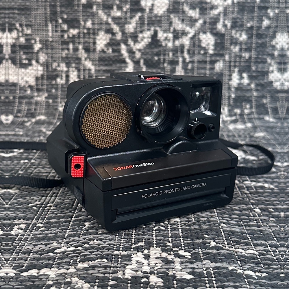 Polaroid Sonar OneStep‎ Pronto Land Camera Instant Film Vintage Black Not Tested